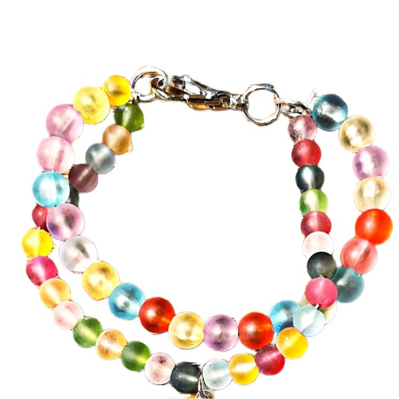 Floating stars Gum-ball Pop Frosted Beaded Bracelet - Picture 4 of 8